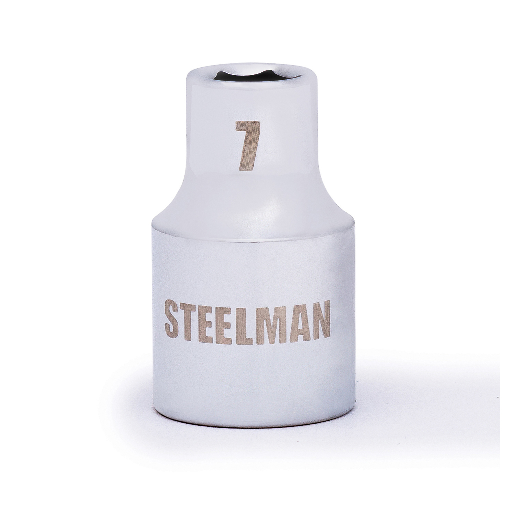 STEELMAN 3/8-Inch Drive x 7mm 6-Point Shallow Socket, Model# 78524